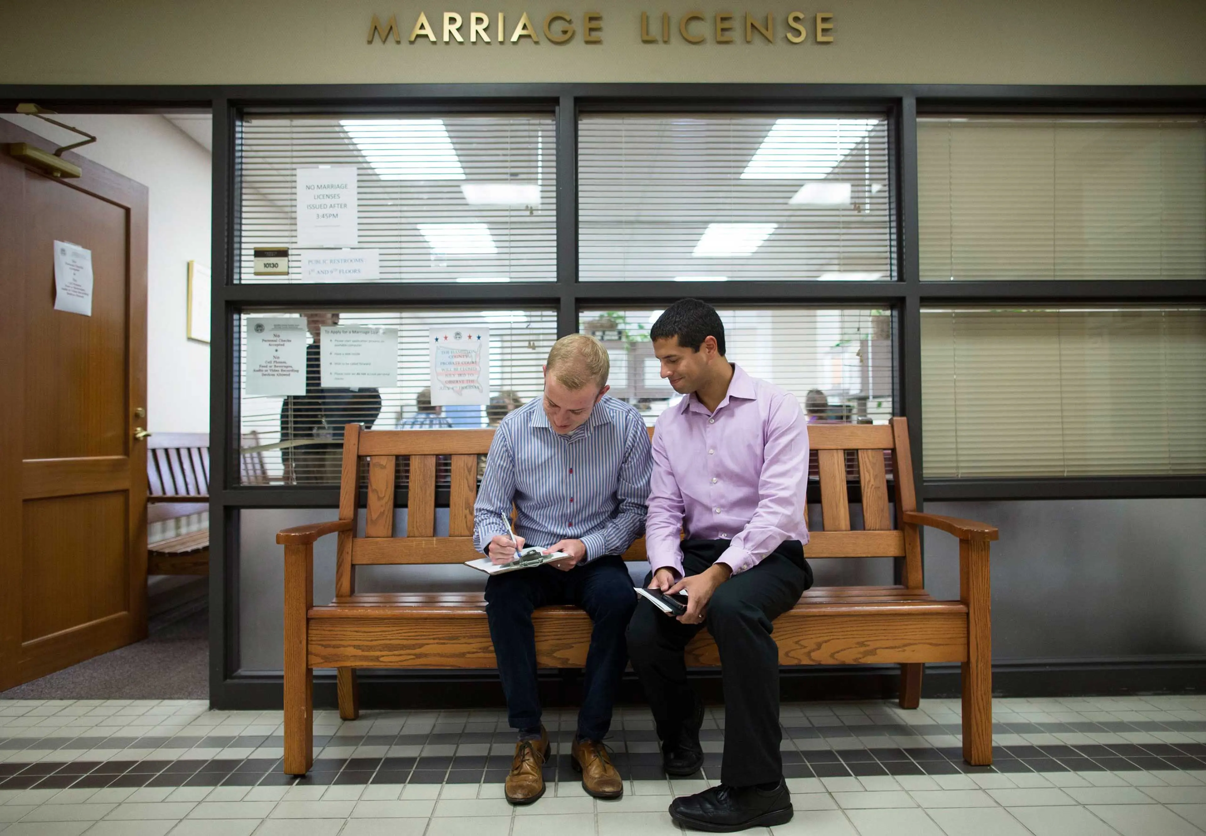 Same Sex Couples Newlyweds Gay Marriage Supreme Court