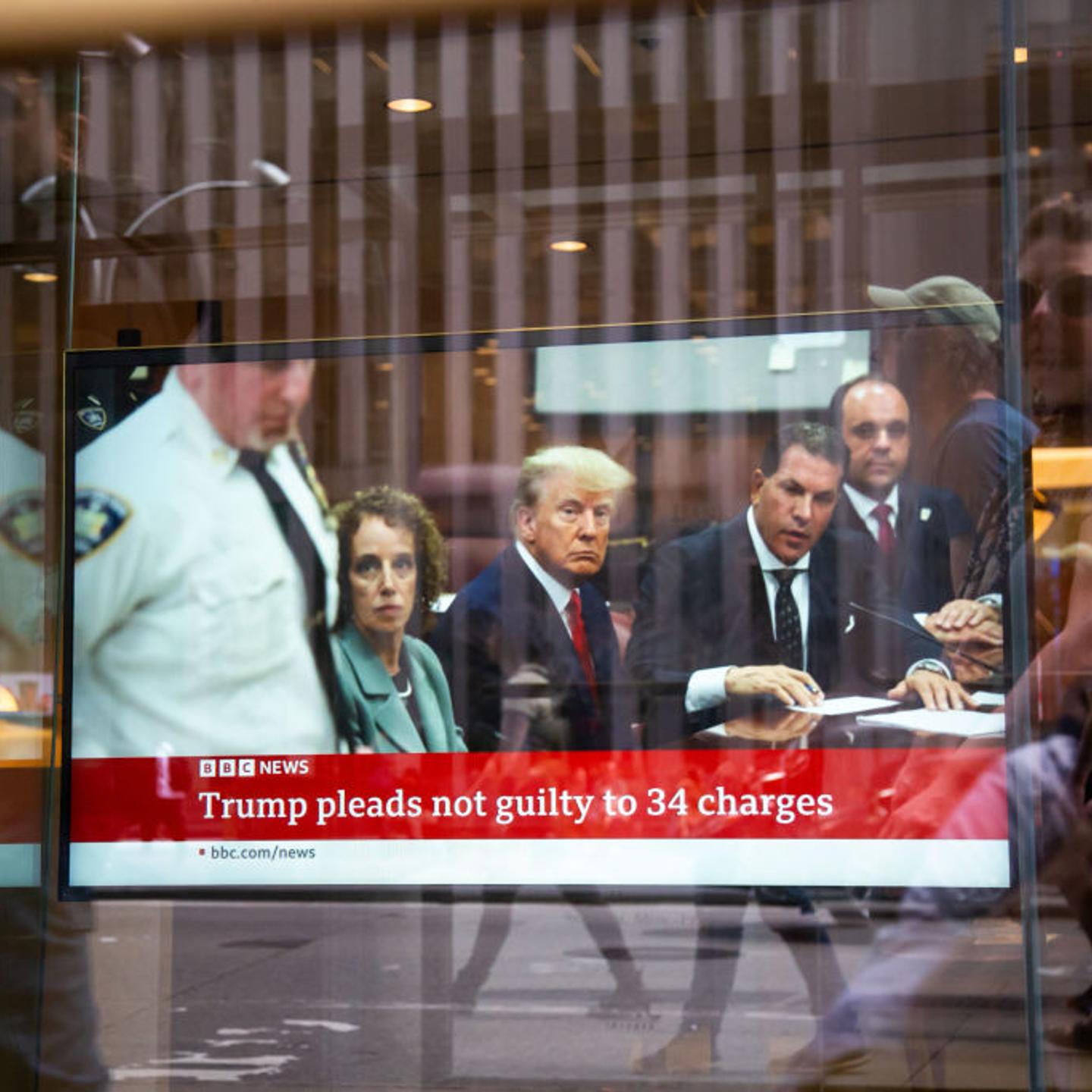 Former US President Donald Trump Attends Court For Arraignment