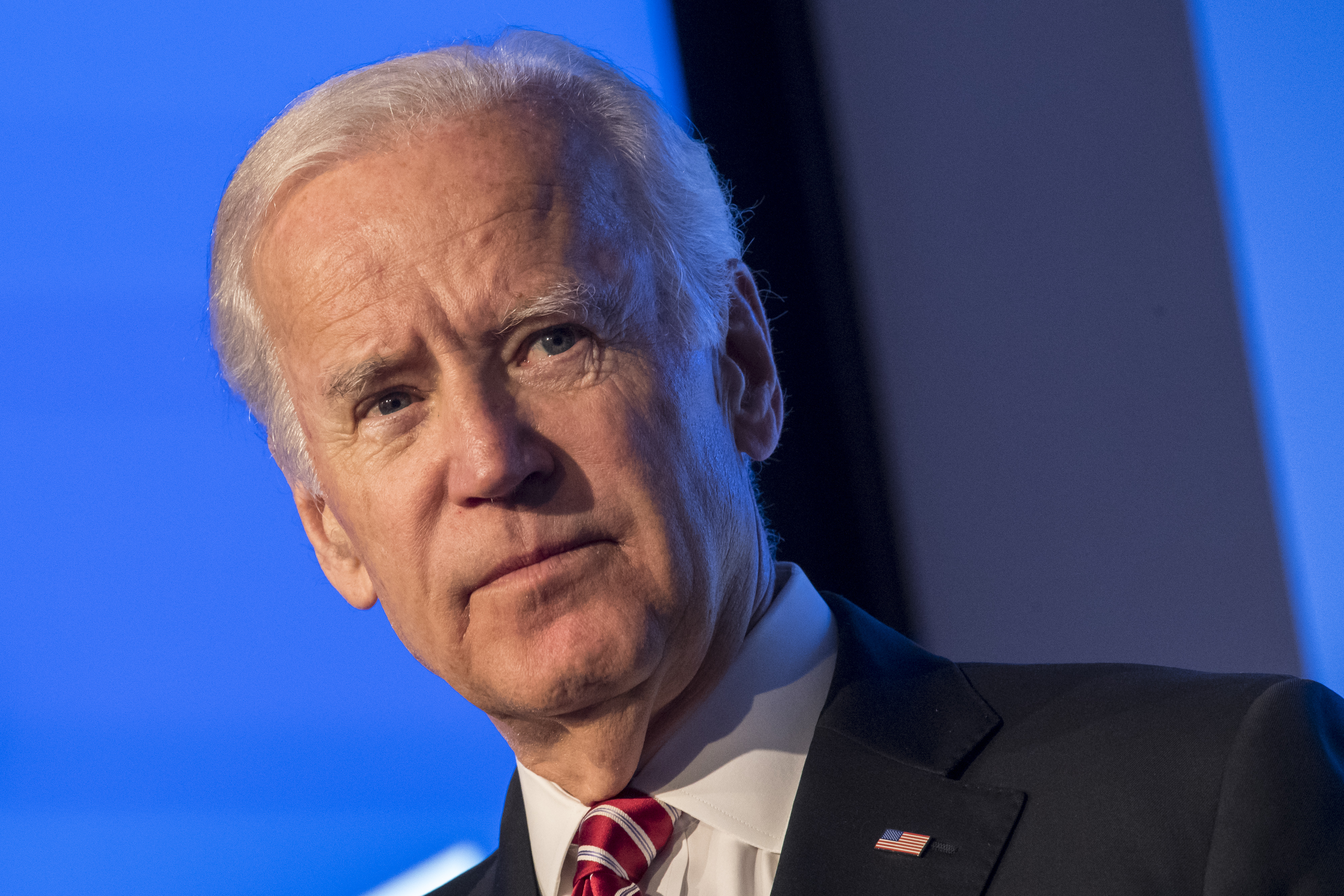 U.S. Vice President Joseph "Joe" Biden pauses as he speaks during the JPMorgan Healthcare Conference in San Francisco, U.S., on Monday, Jan. 9, 2017.