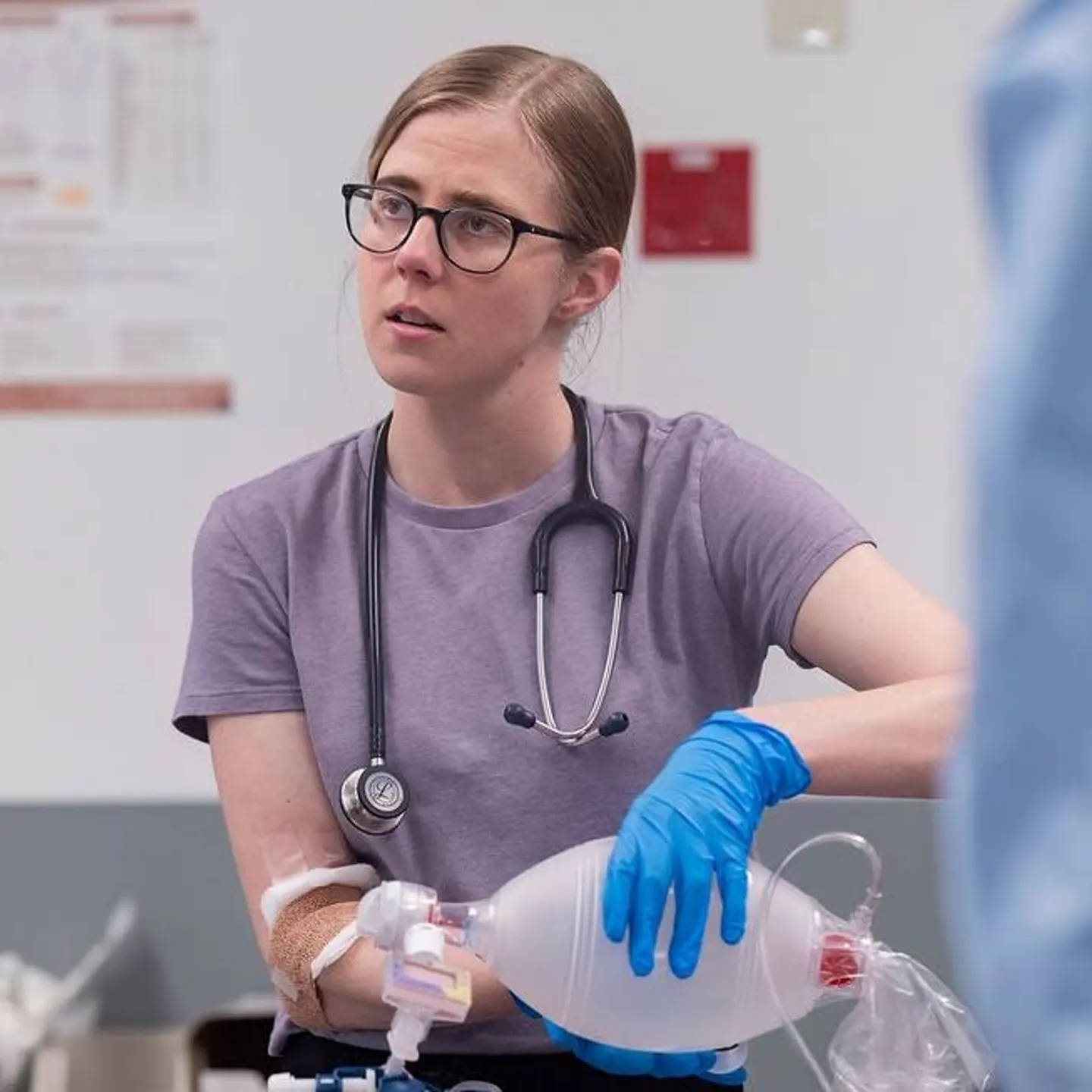 Taylor Dearden as Dr. Melissa King, a.k.a. Mel, on The Pitt