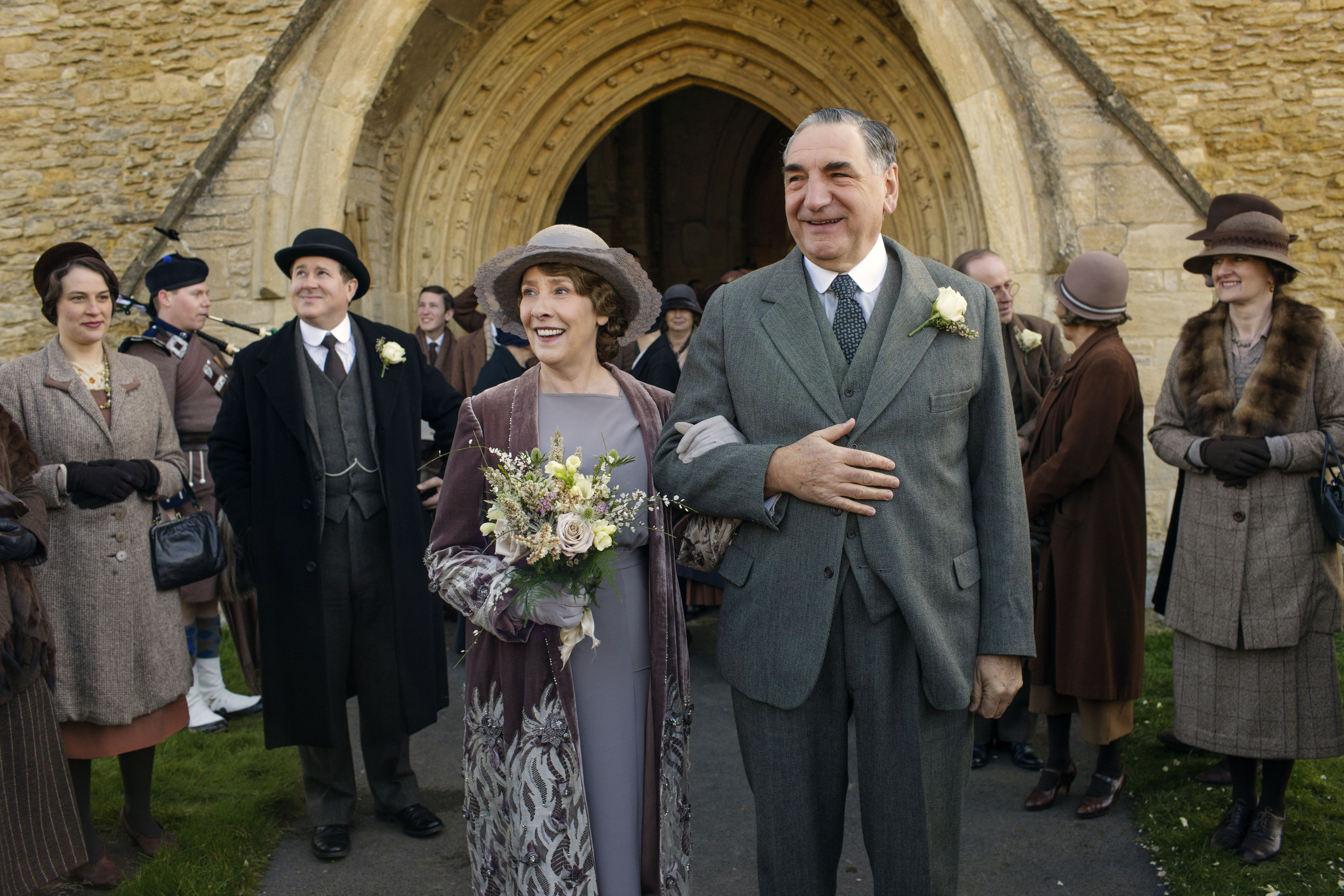 Downton AbbeyPart Three - Sunday, January 17, 2016 at 9pm ET on MASTERPIECE on PBSA wedding dress drama takes a disastrous turn. The breakfast battle is settled. A handsome volunteer helps Edith meet a deadline. The hospital debate gets nasty. Shown from