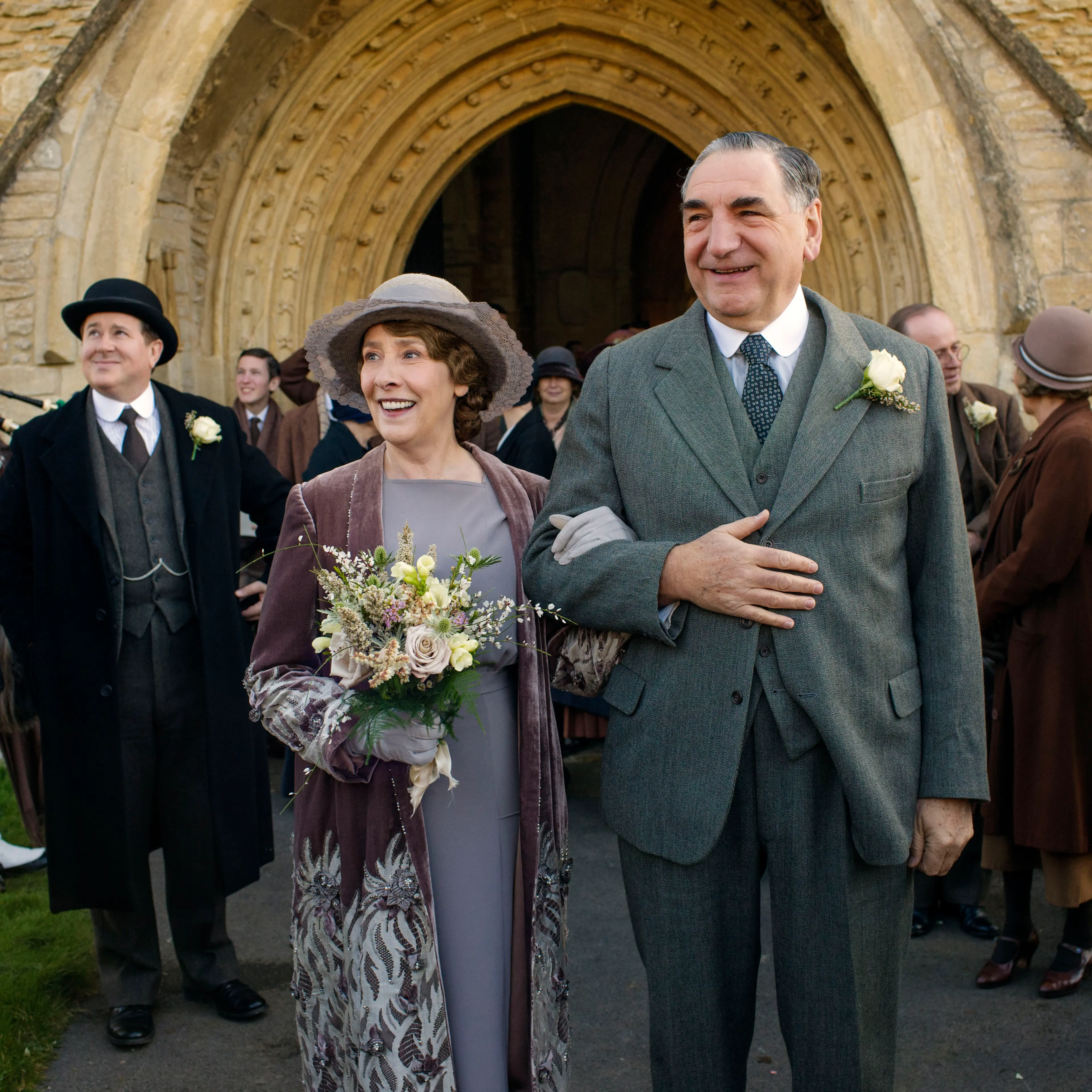 Downton AbbeyPart Three - Sunday, January 17, 2016 at 9pm ET on MASTERPIECE on PBSA wedding dress drama takes a disastrous turn. The breakfast battle is settled. A handsome volunteer helps Edith meet a deadline. The hospital debate gets nasty. Shown from