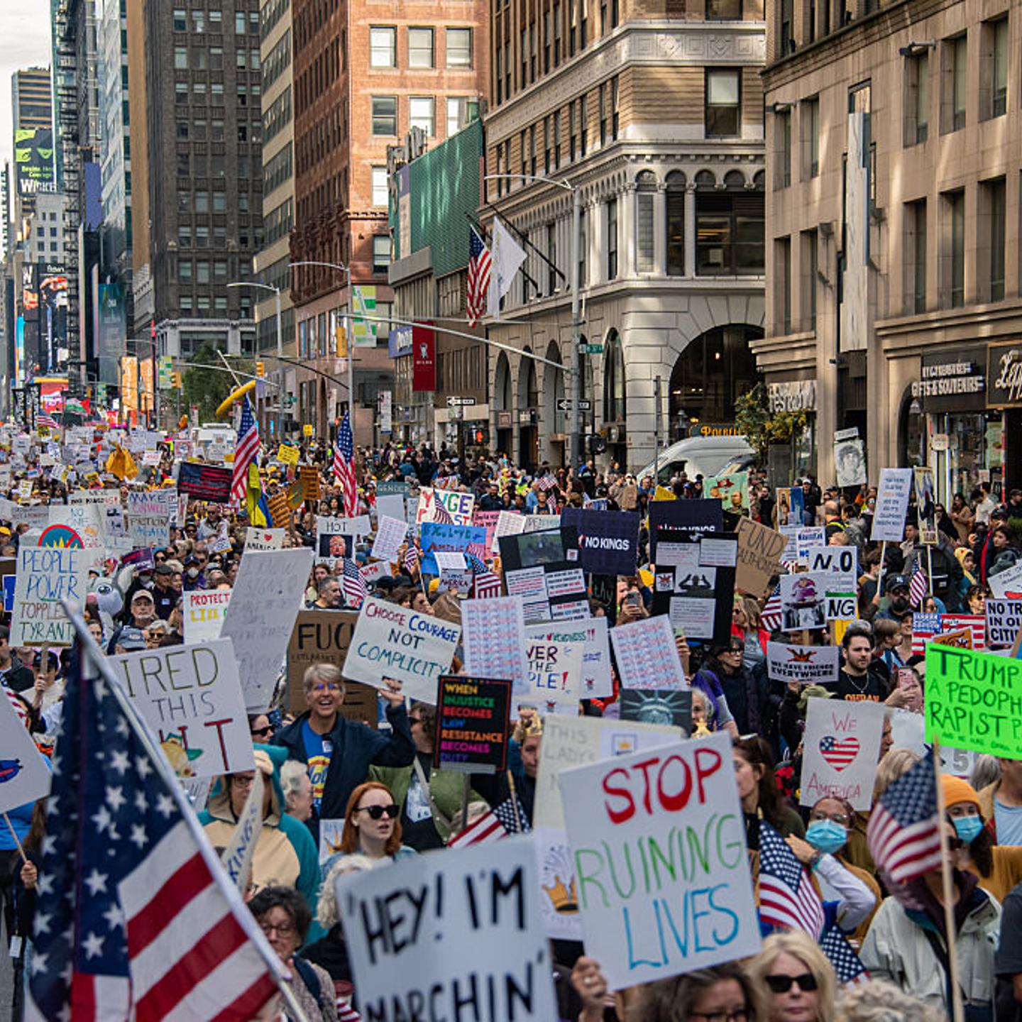 No Kings March In NYC