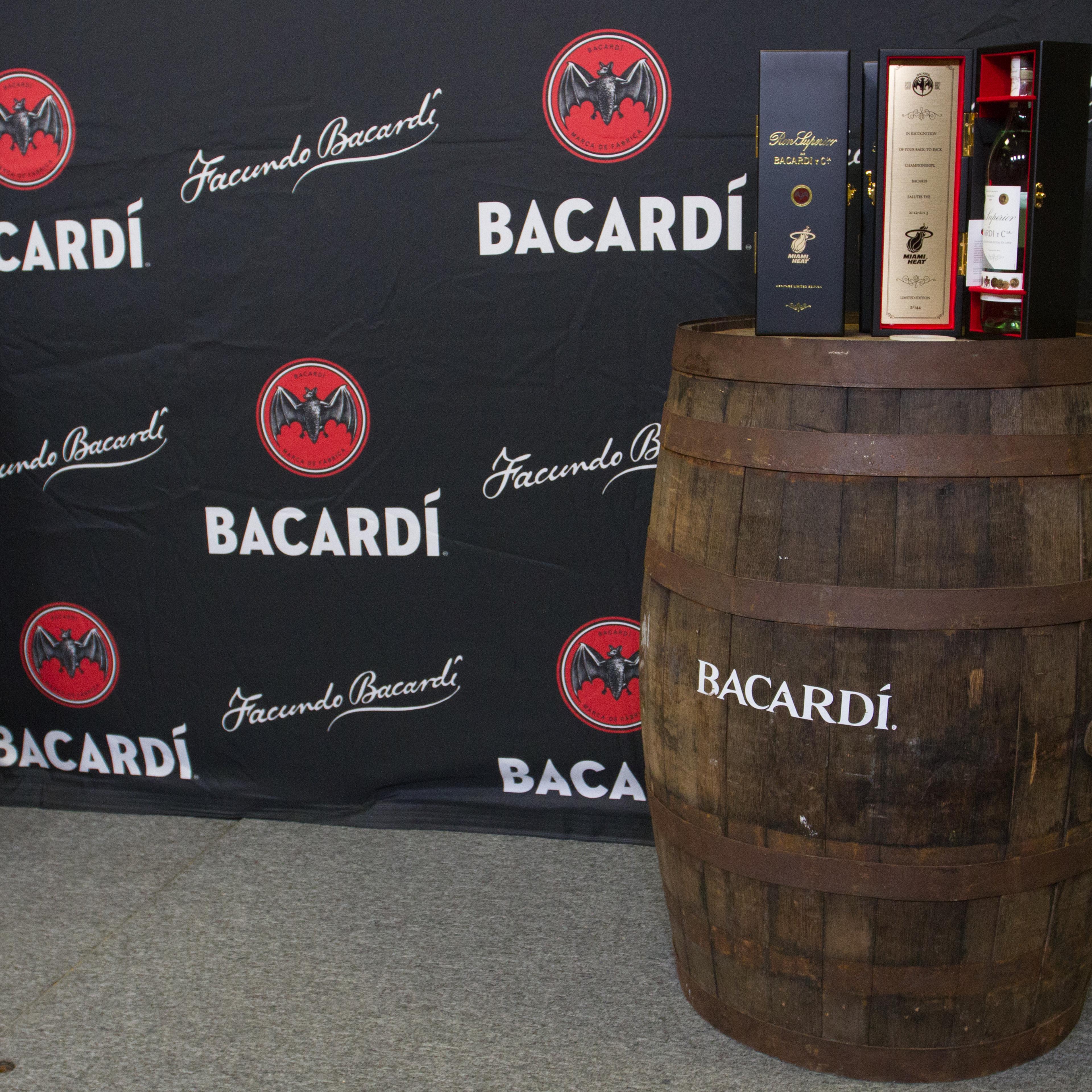 A limited-edition bottle of BACARDI Superior rum on Dec. 18, 2013 in Miami, Florida.