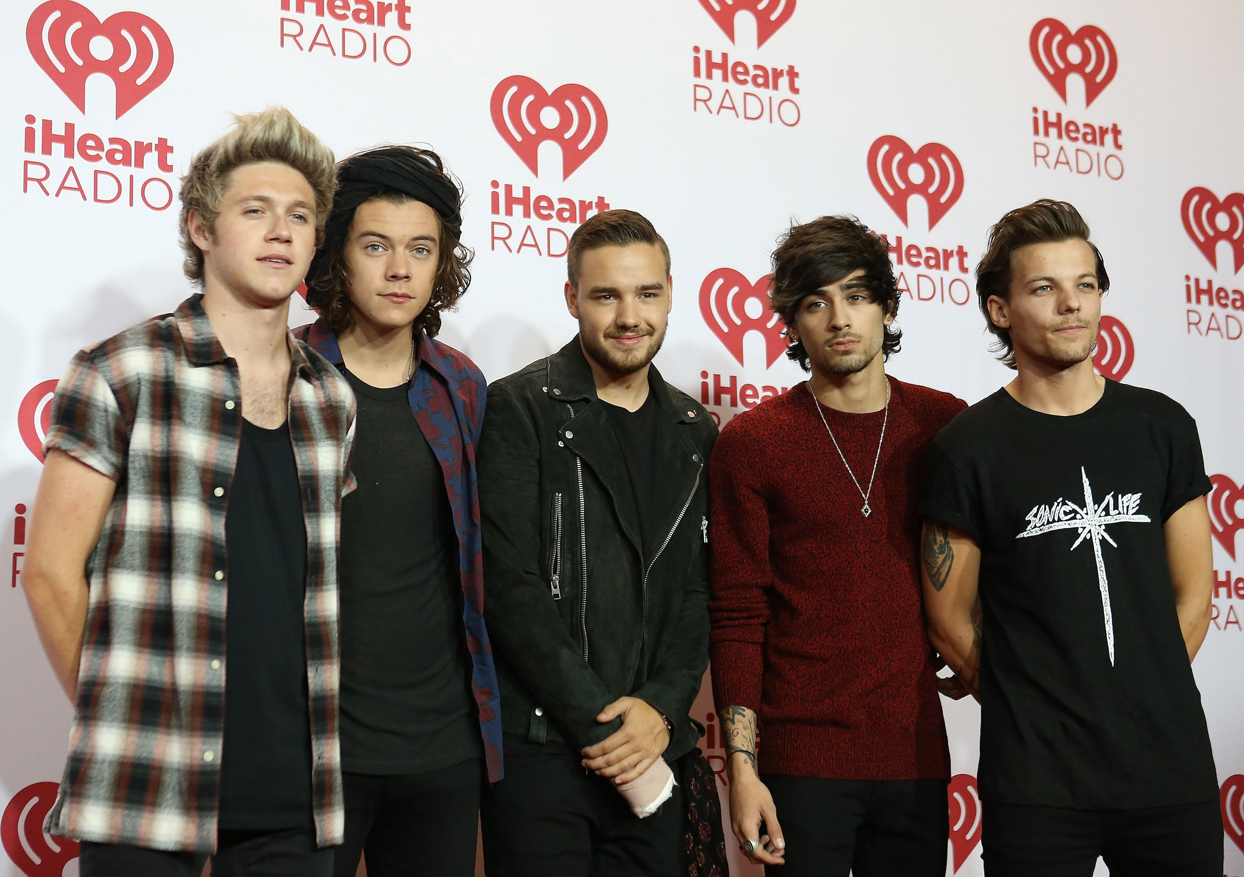 One Direction attend the iHeart Radio Music Festival at MGM Grand Resort and Casino on Sept. 20, 2014 in Las Vegas.