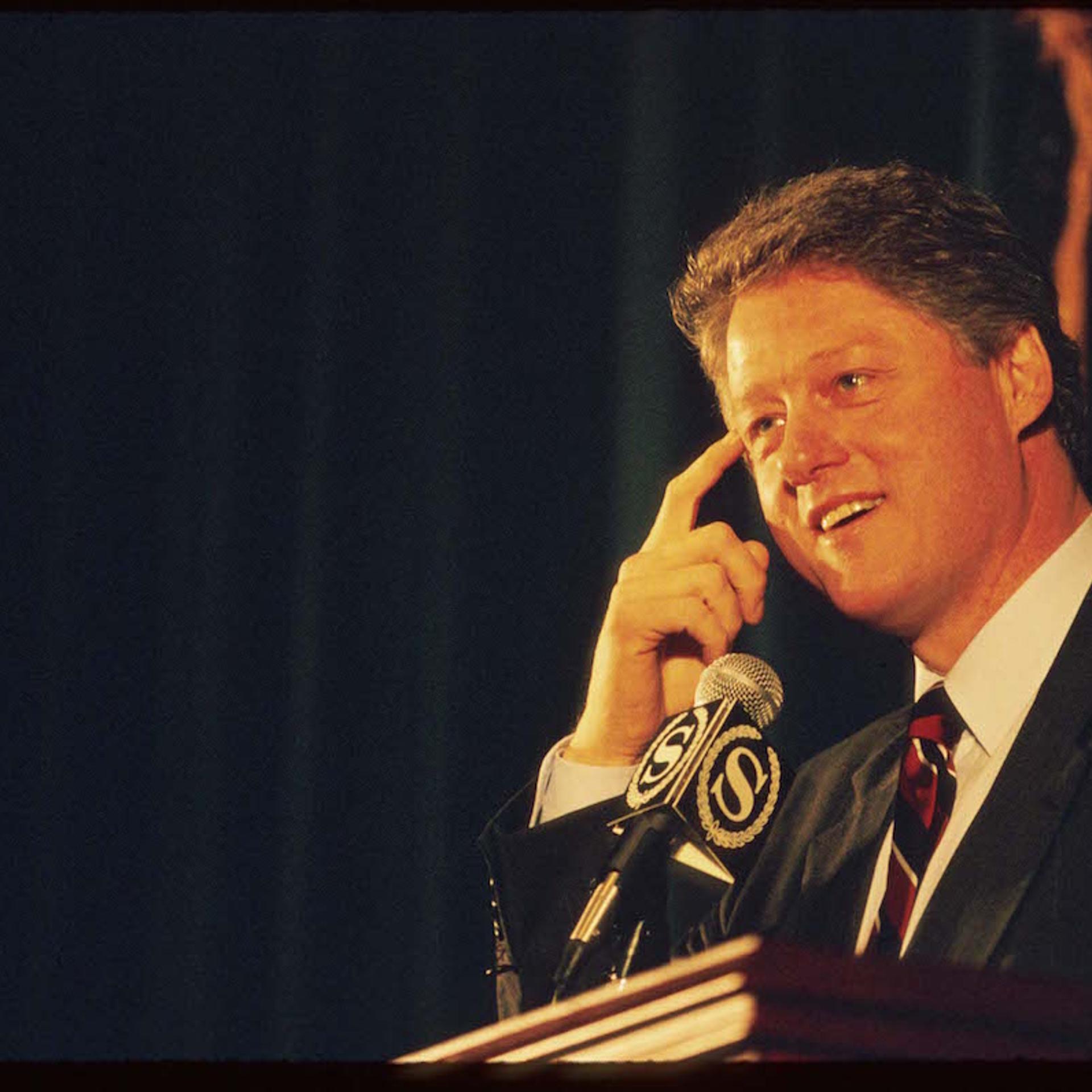 Bill Clinton Campaigns In New York City
