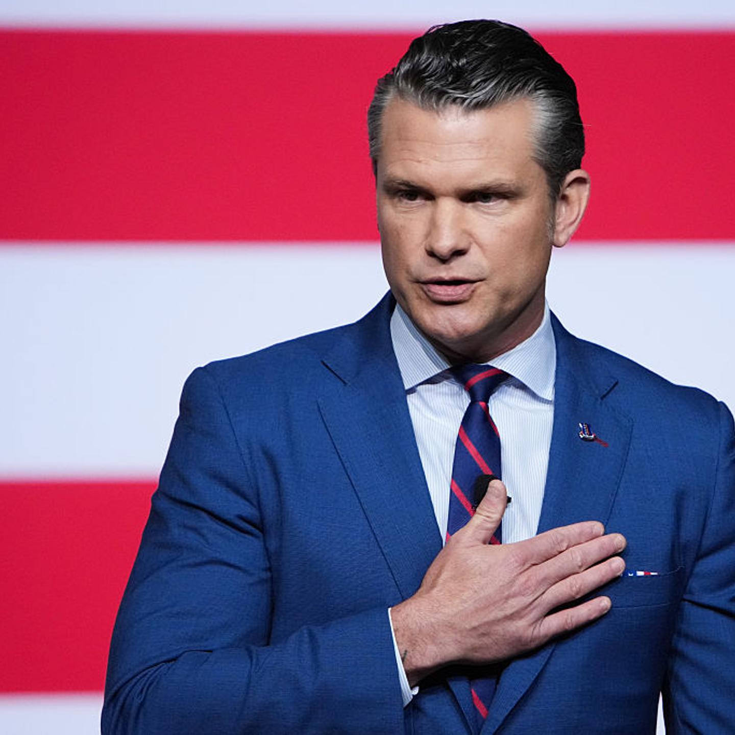 President Trump And Pete Hegseth Address U.S. Senior Military Leaders At Quantico