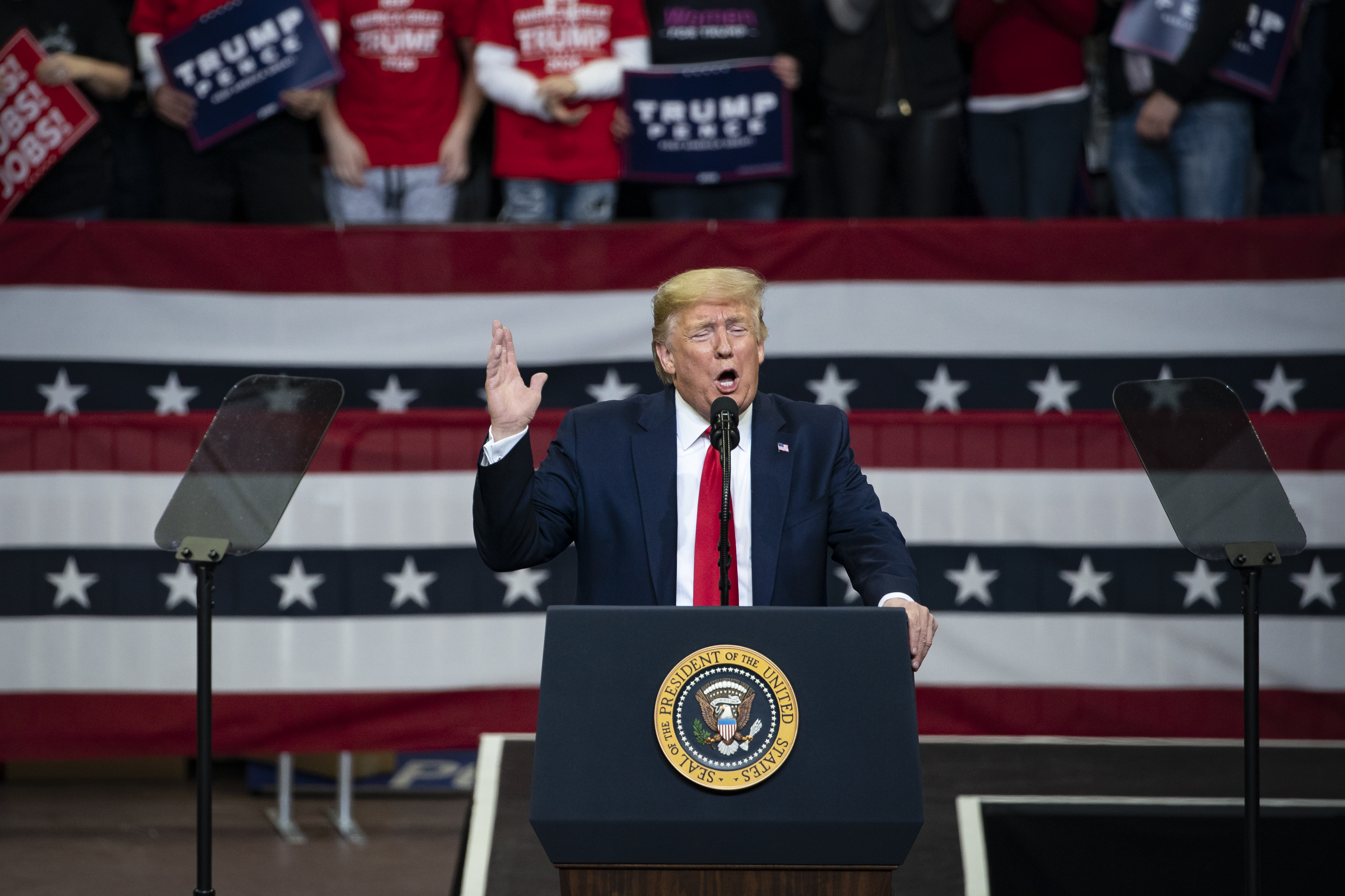 President Trump Hosts Keep America Great Rally