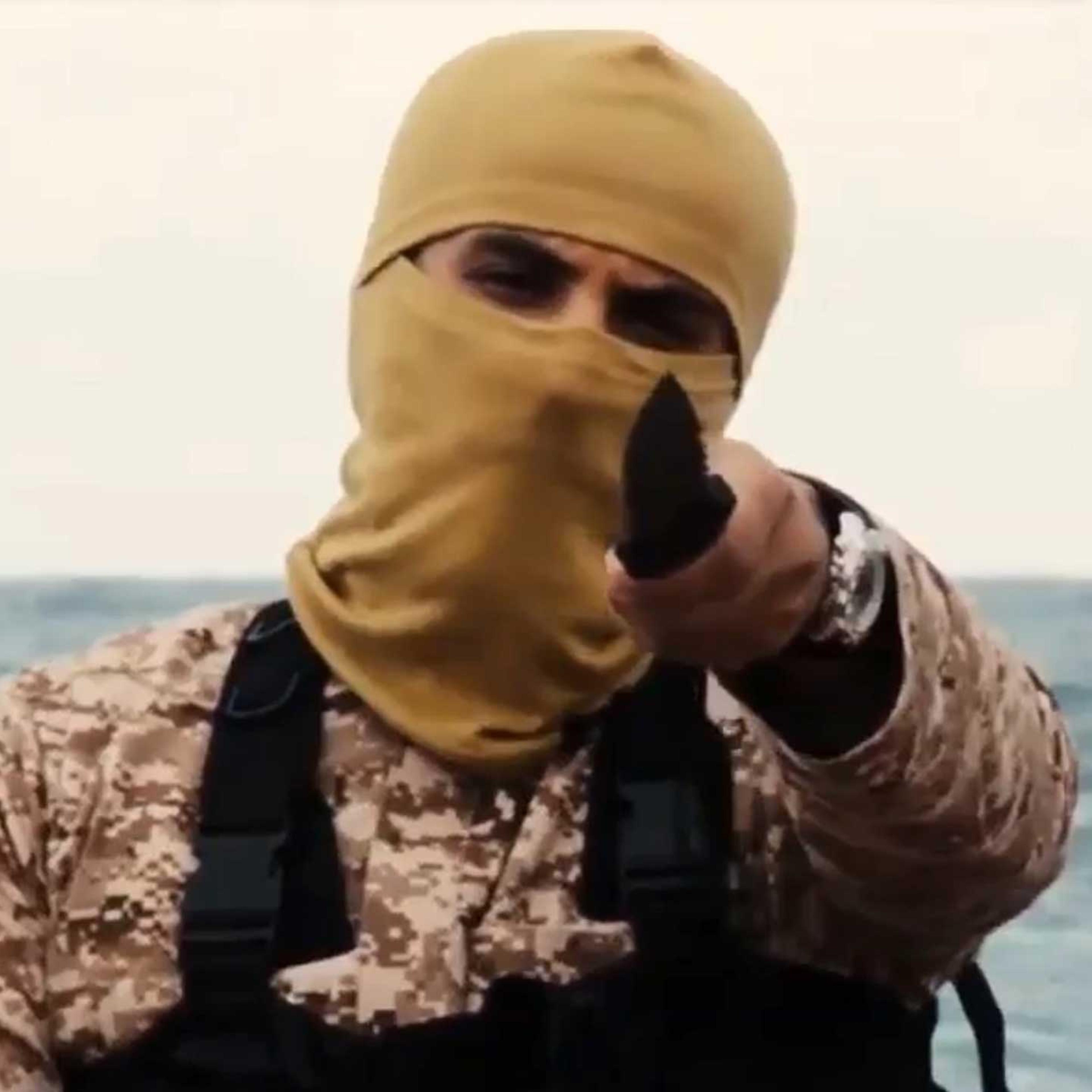 Screengrab from an ISIS video made in Libya and released Feb. 15, 2015.
