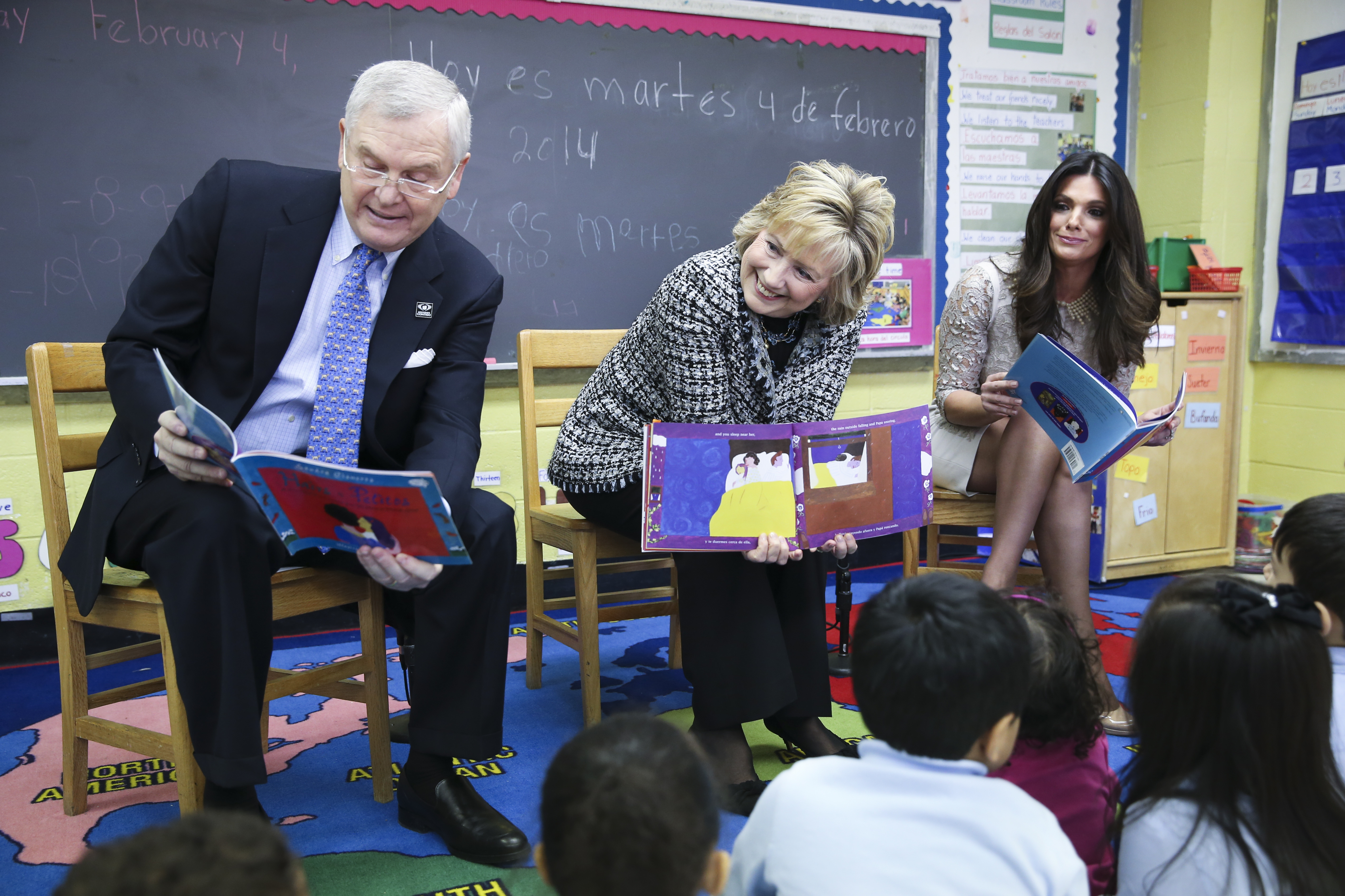 Hillary Rodham Clinton, Randy Falco, Barbara Bermudo