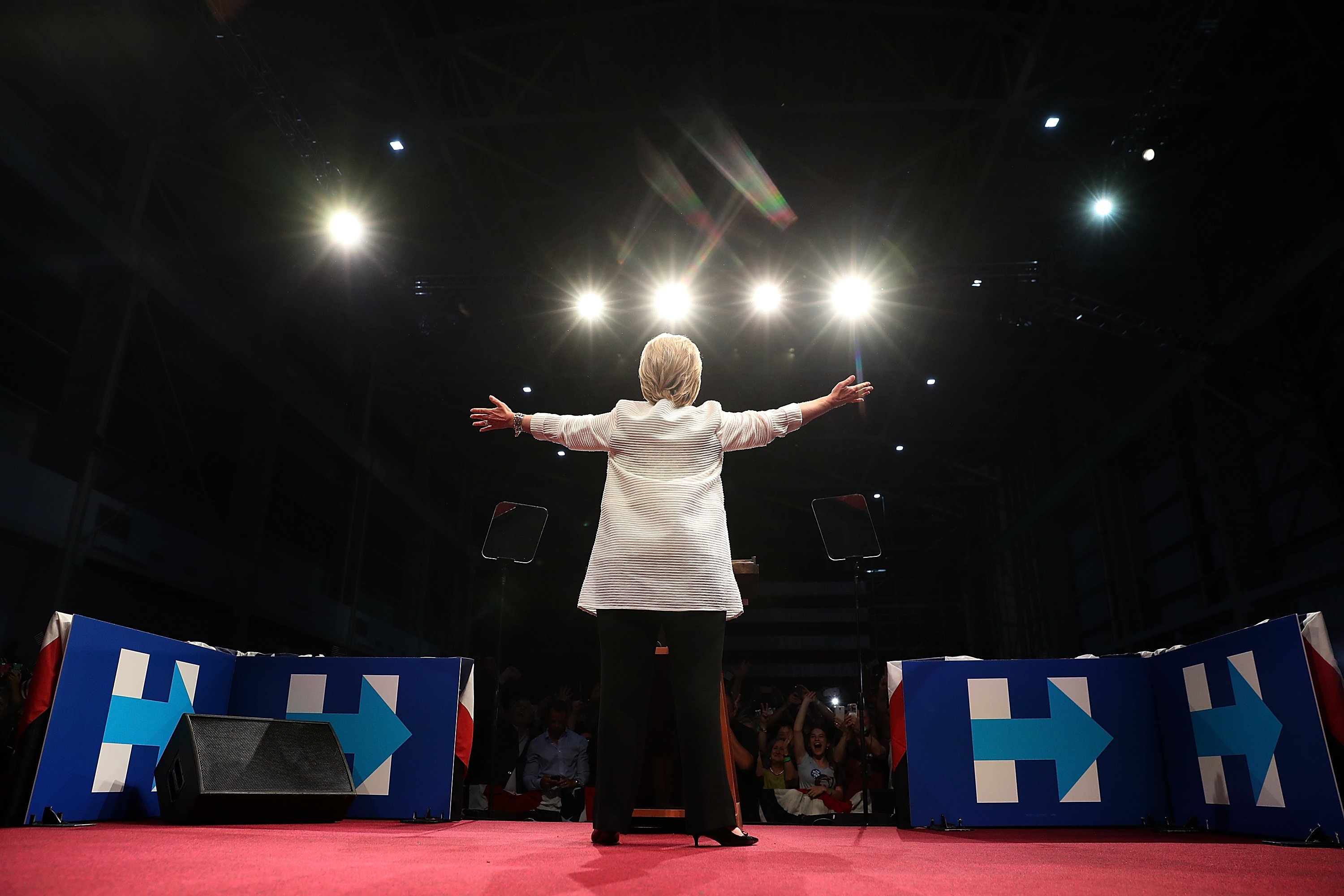 Hillary Clinton Holds Primary Night Event In Brooklyn, New York