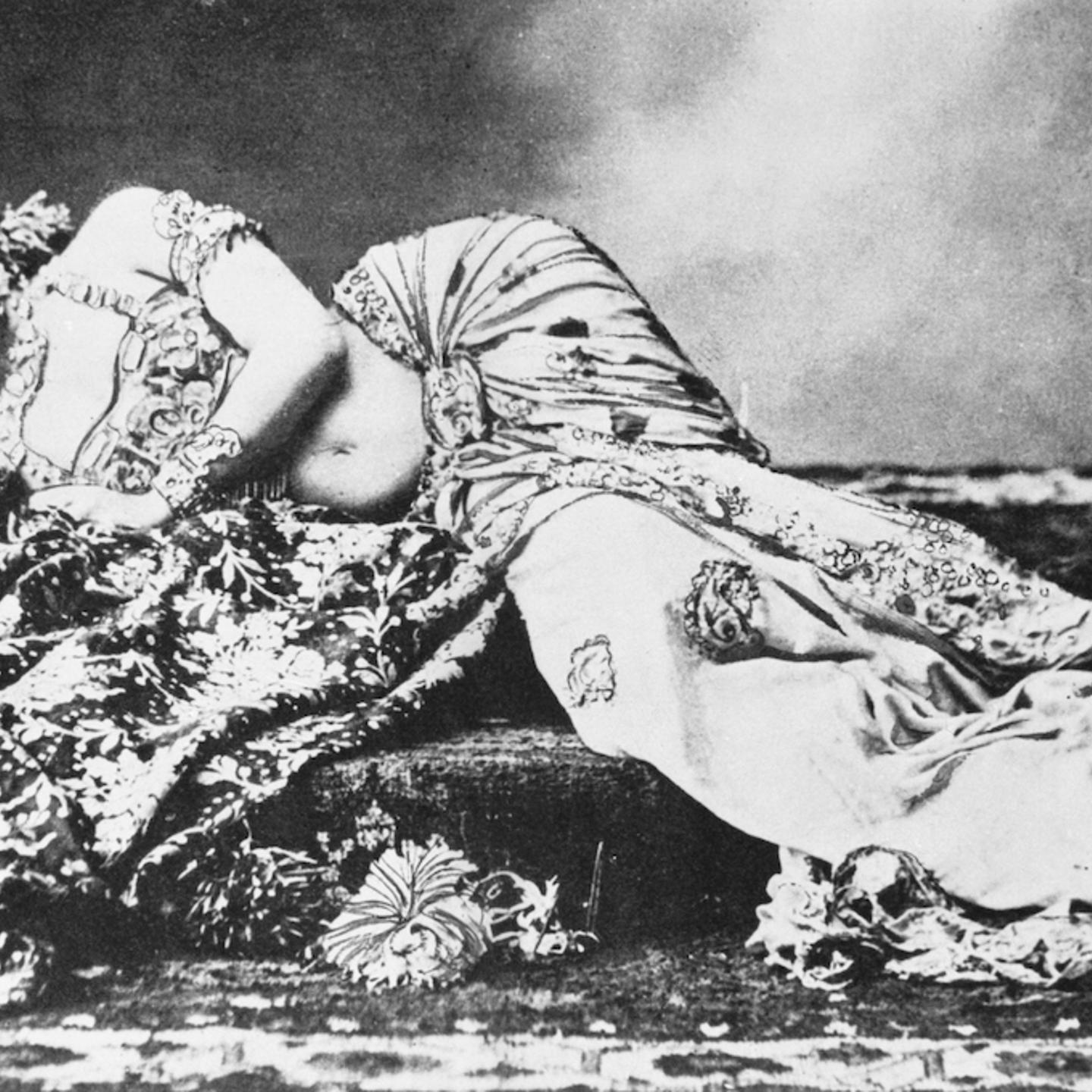 Portrait of Mata Hari Reclining on Her Side