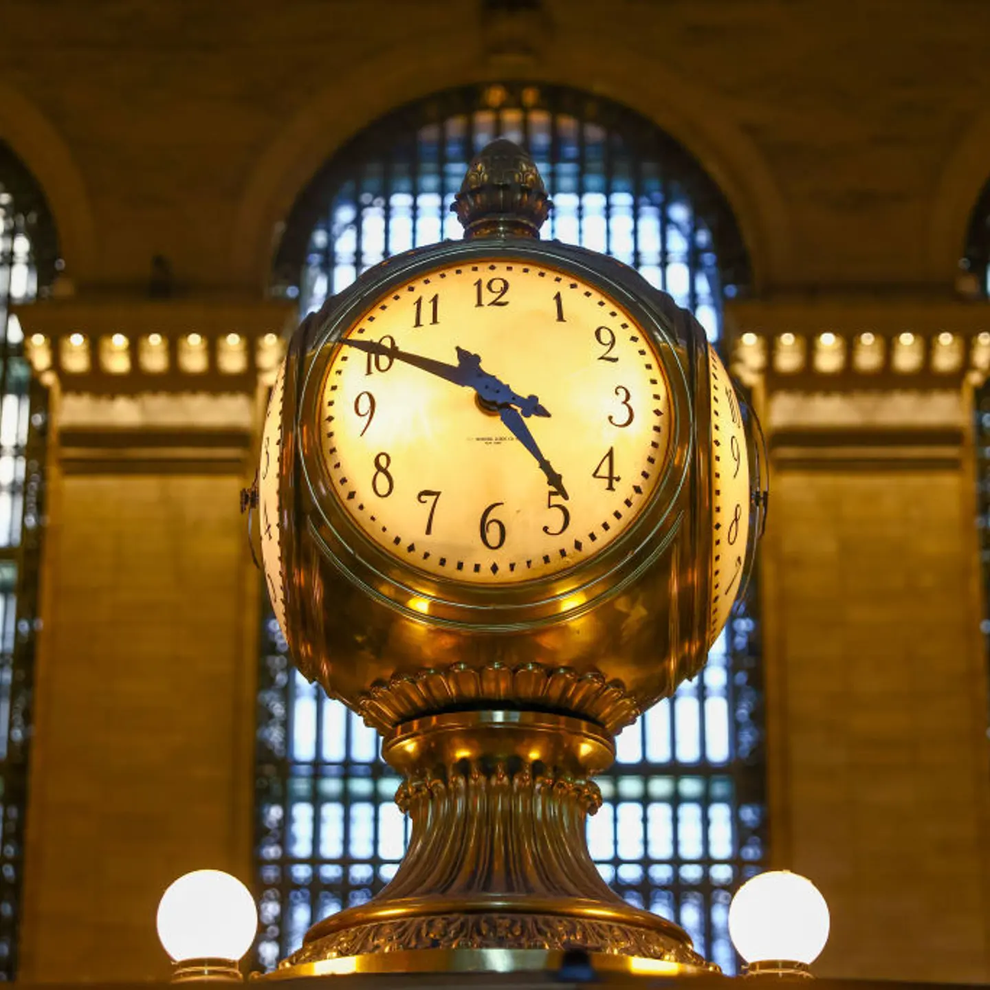 Main Concourse clock inside Grand Central Terminal in New York City, United States of America on July 5th, 2024.