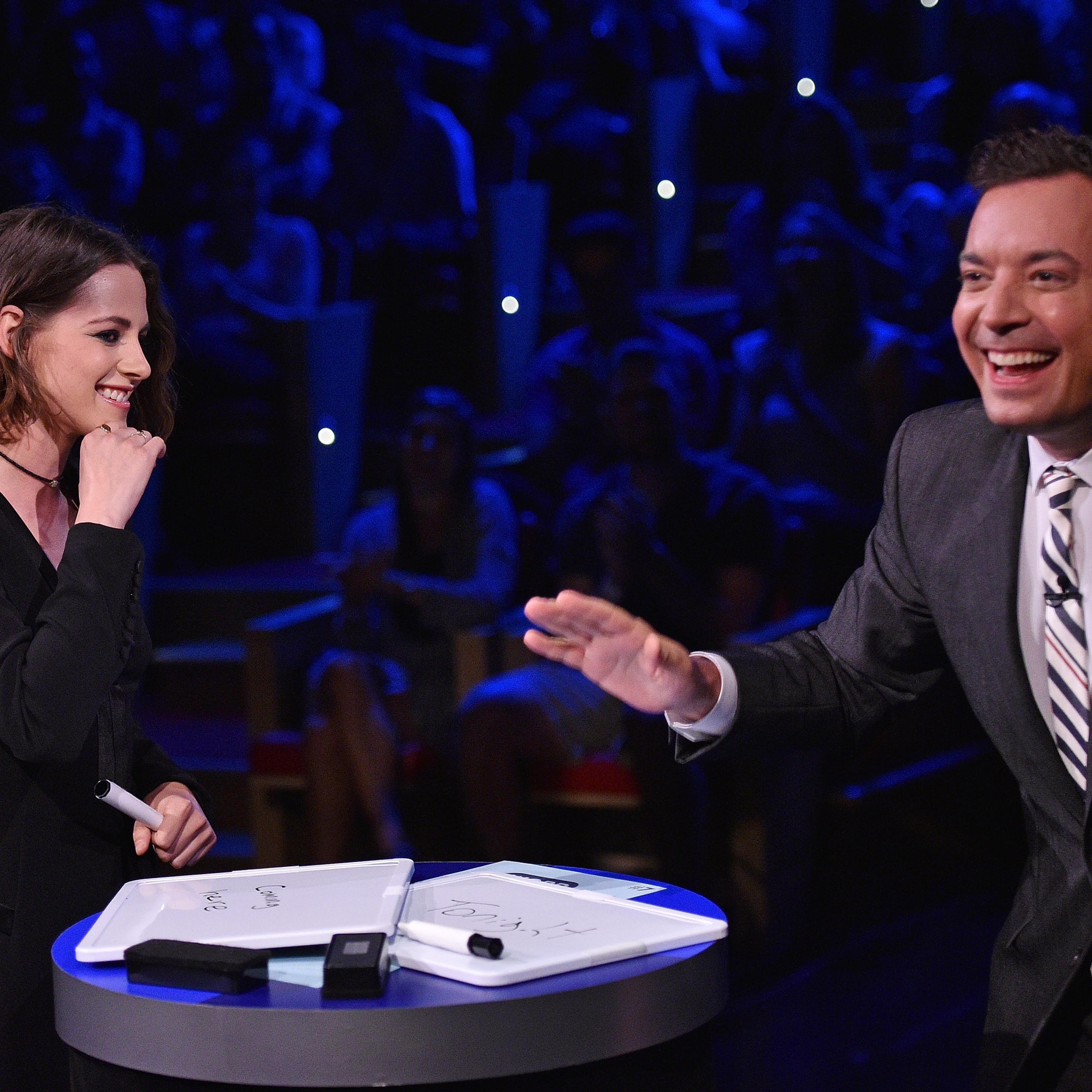 Kristen Stewart Visits "The Tonight Show Starring Jimmy Fallon"