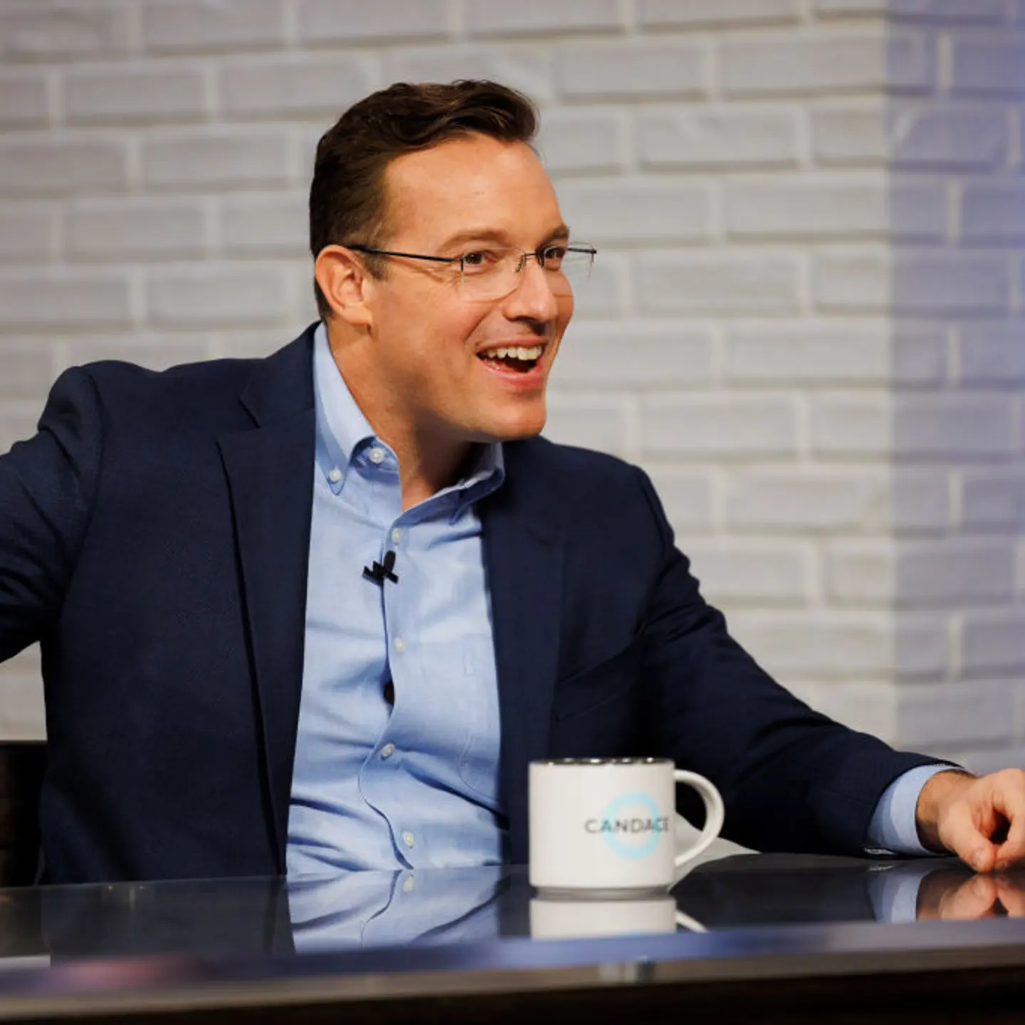 Benny Johnson appears as a guest during a taping of "Candace" in Nashville, Tennessee, on Jan. 11, 2022.