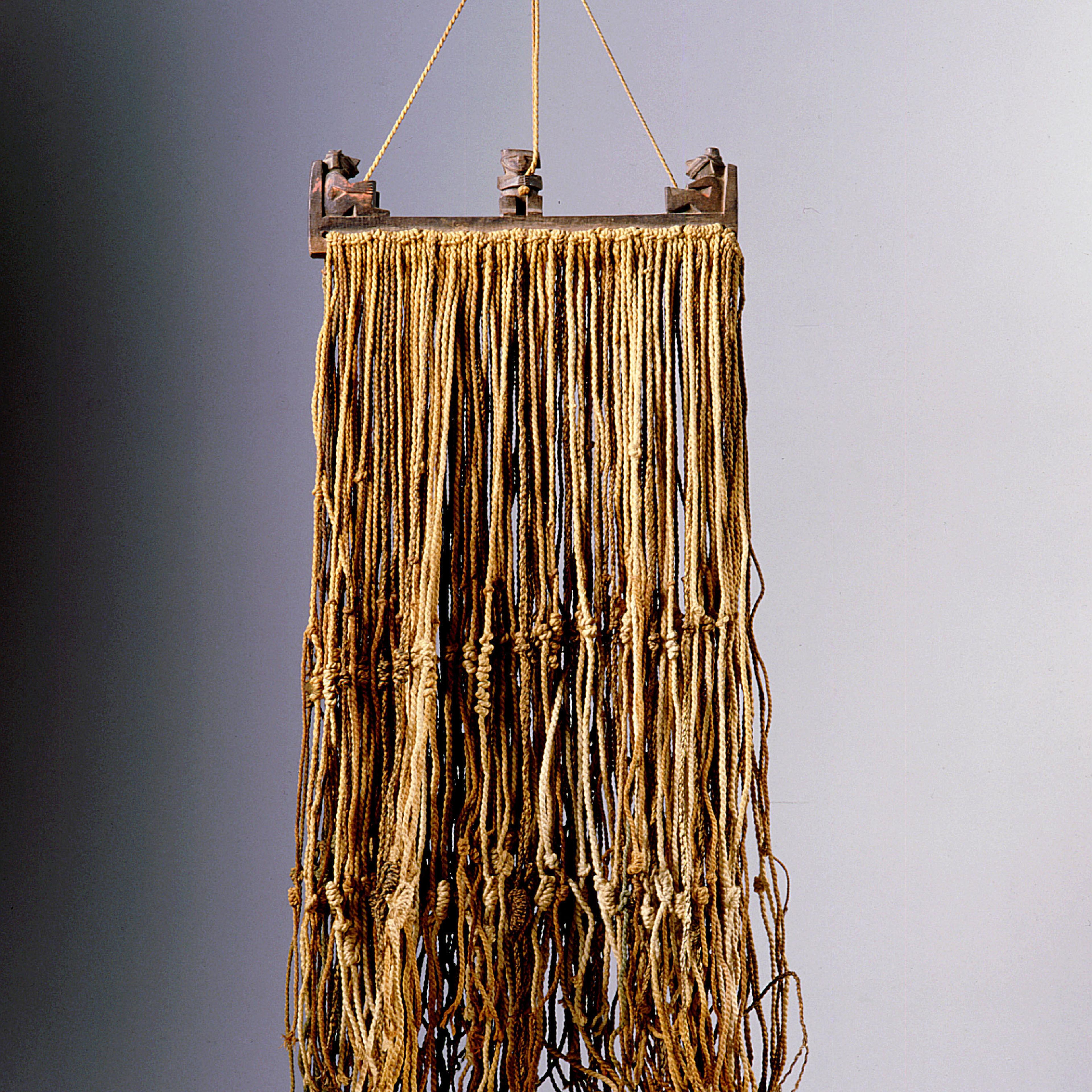 The quipu was a series of knotted strings by which the Inca kept their administrative records, though a moreesoteric function cannot be ruled out