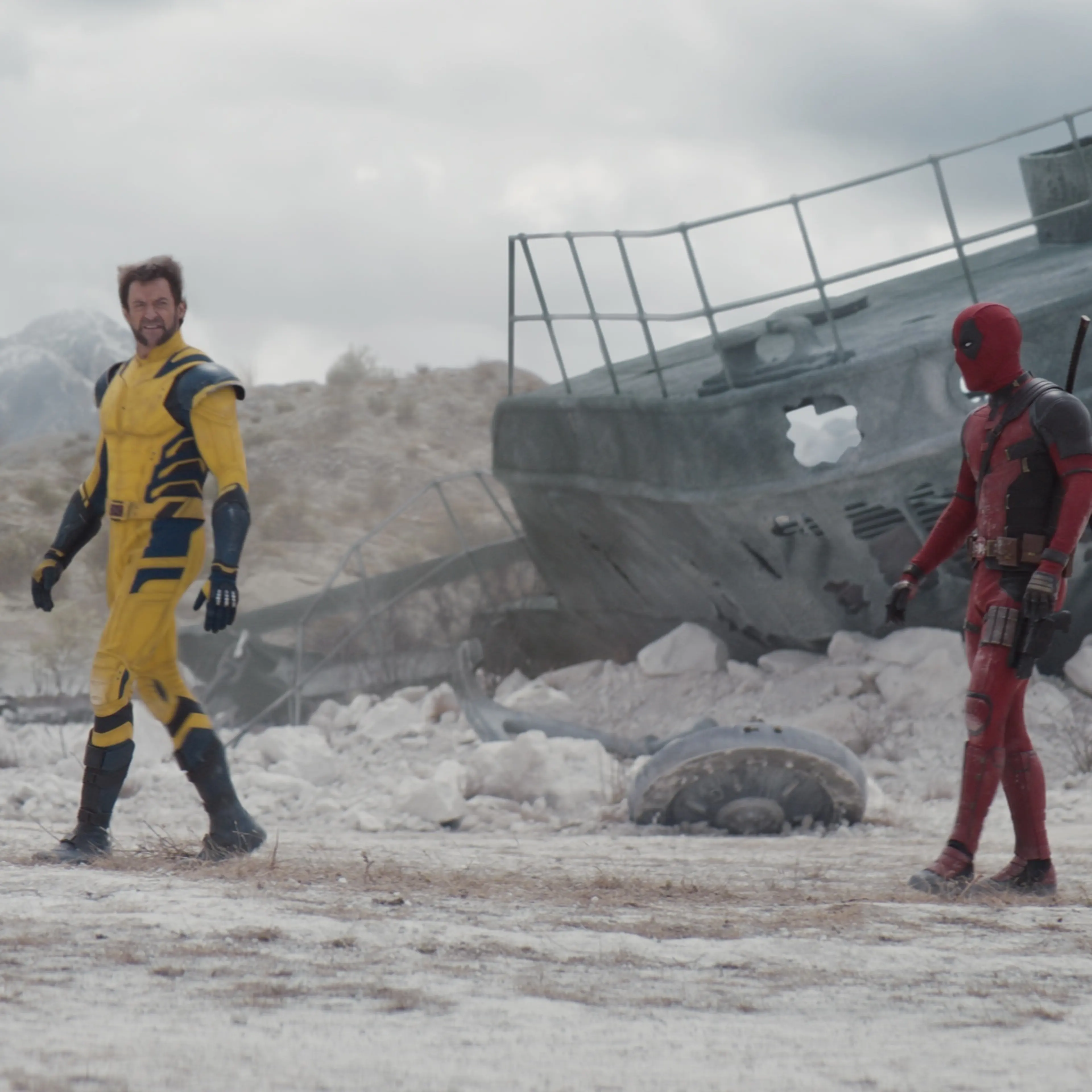 Hugh Jackman and Ryan Reynolds in Deadpool and Wolverine