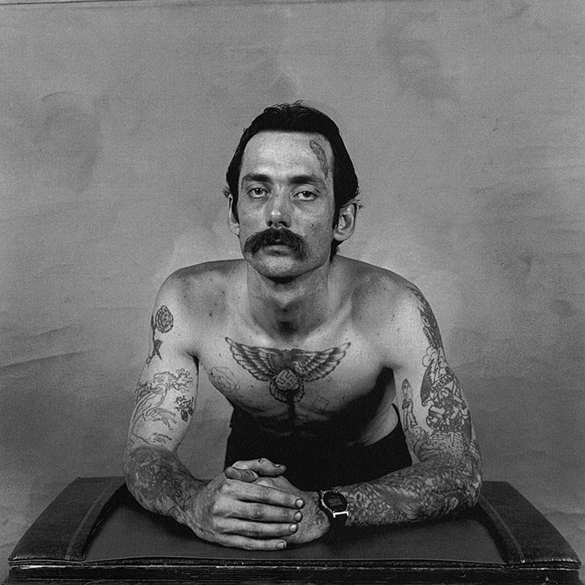 <i>Man with Swastika Tattoo on His Chest</i><br>
Paradise, California