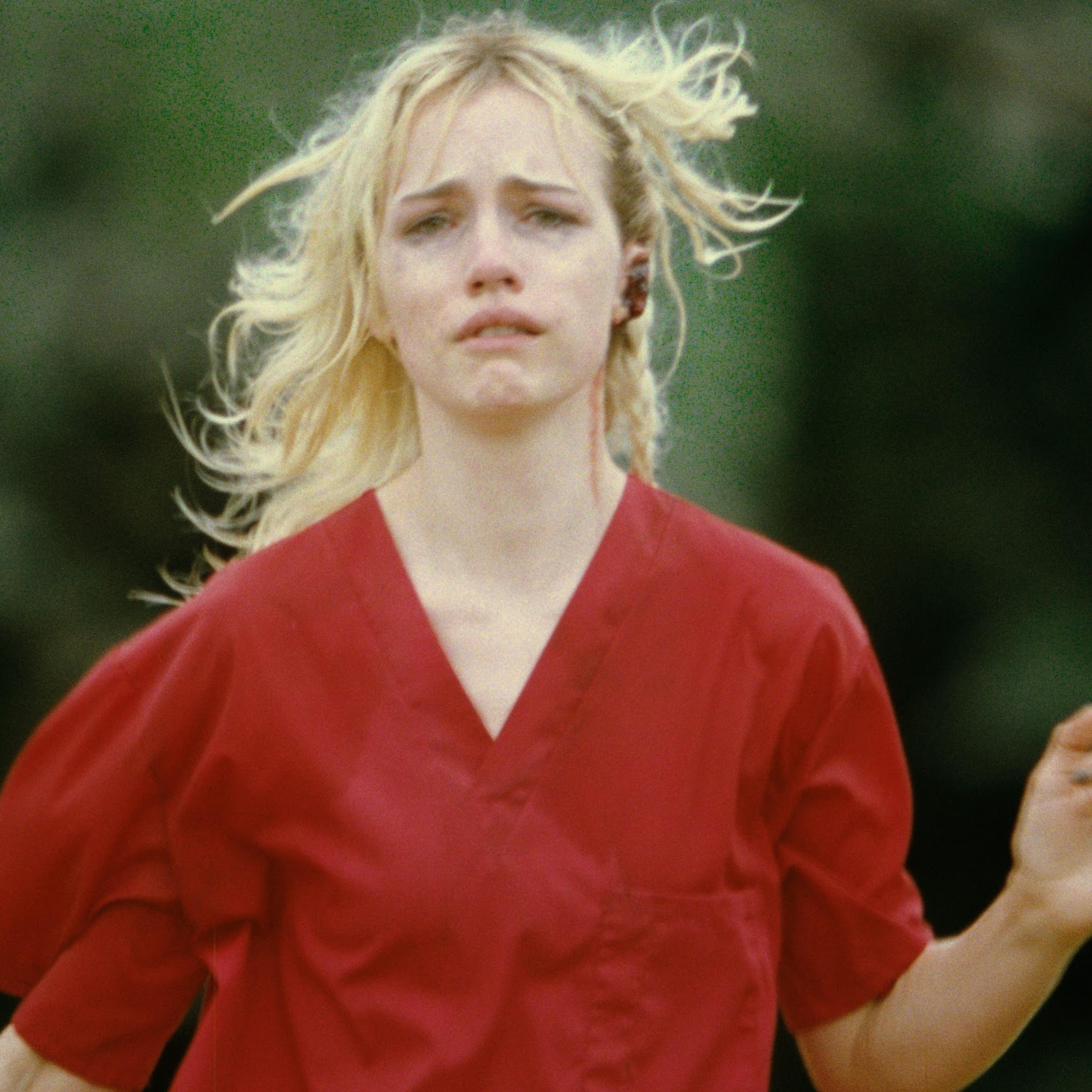 Willa Fitzgerald as the Lady in 'Strange Darling.'