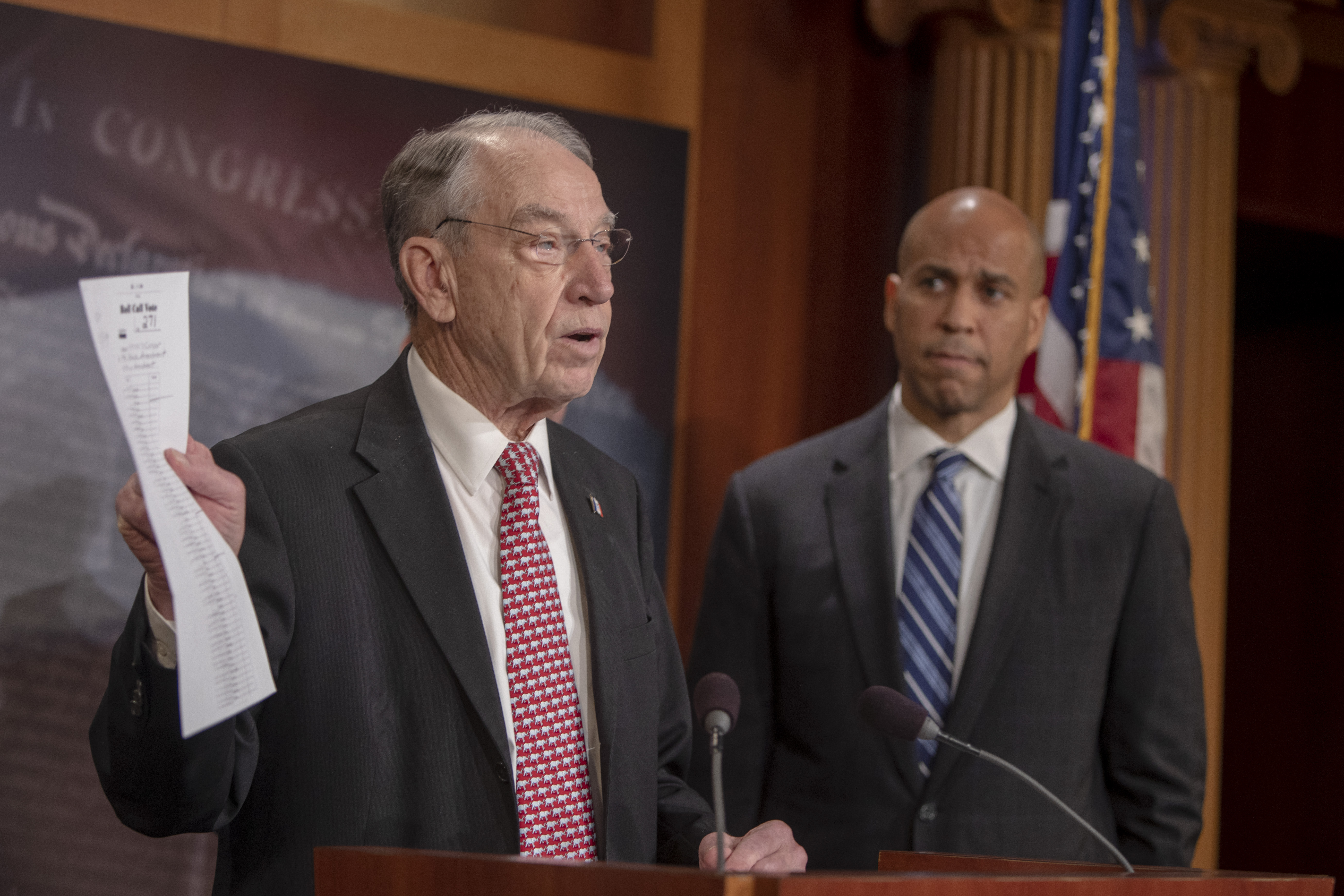 Senators Grassley, Durbin, Lee And Booker Speak On Passage Of First Step Act