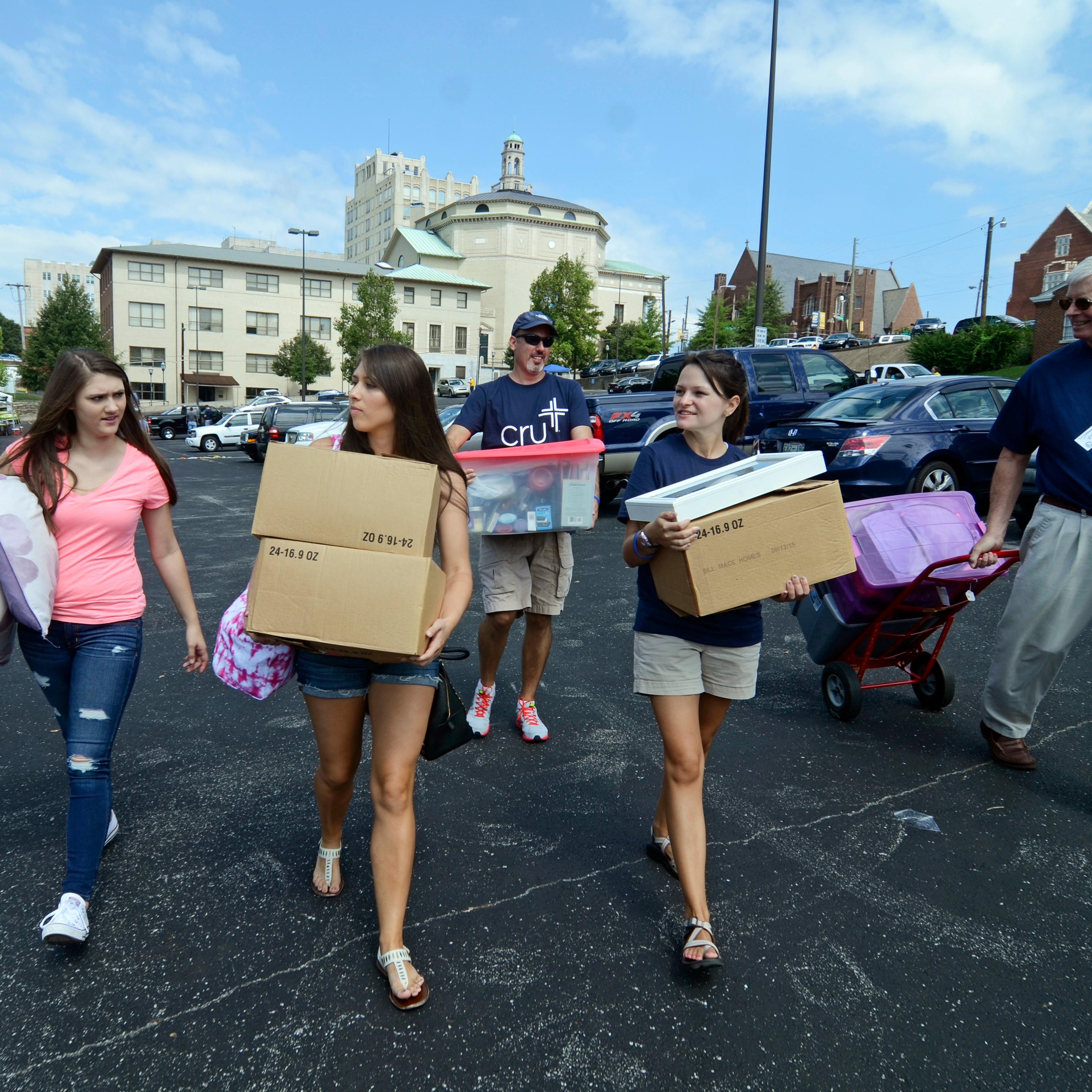 College move-in