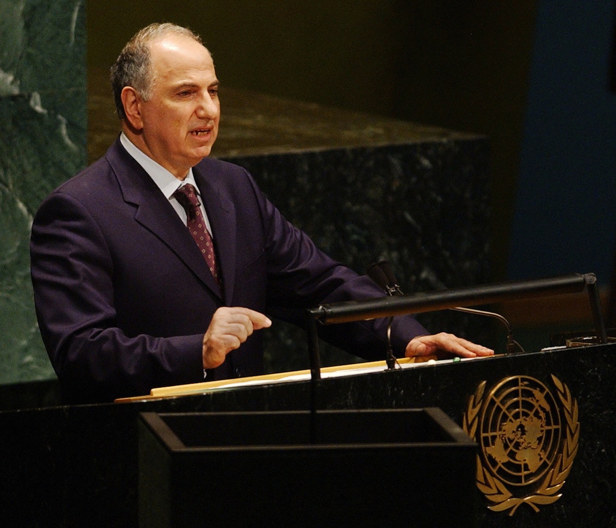 Ahmed Chalabi, one of nine rotating pres