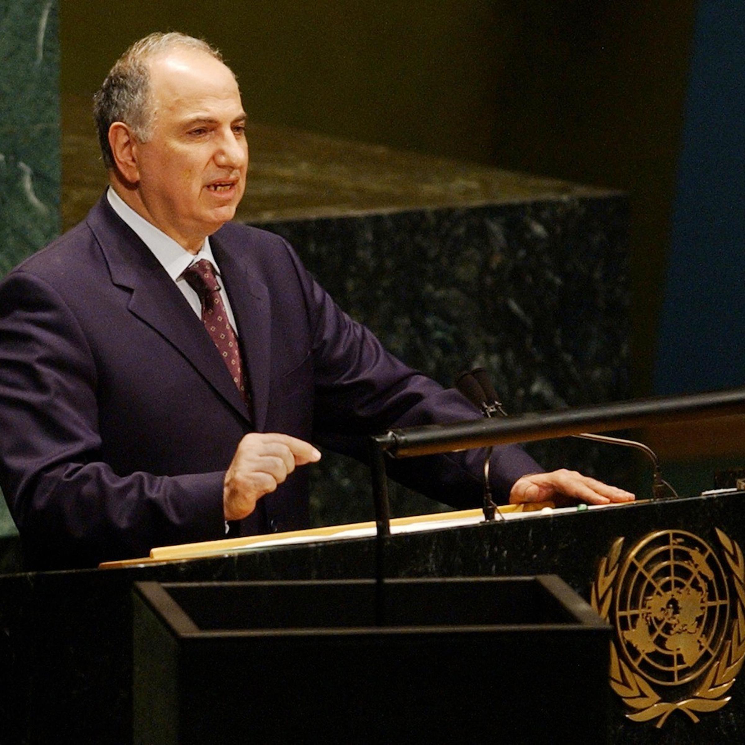 Ahmed Chalabi, one of nine rotating pres