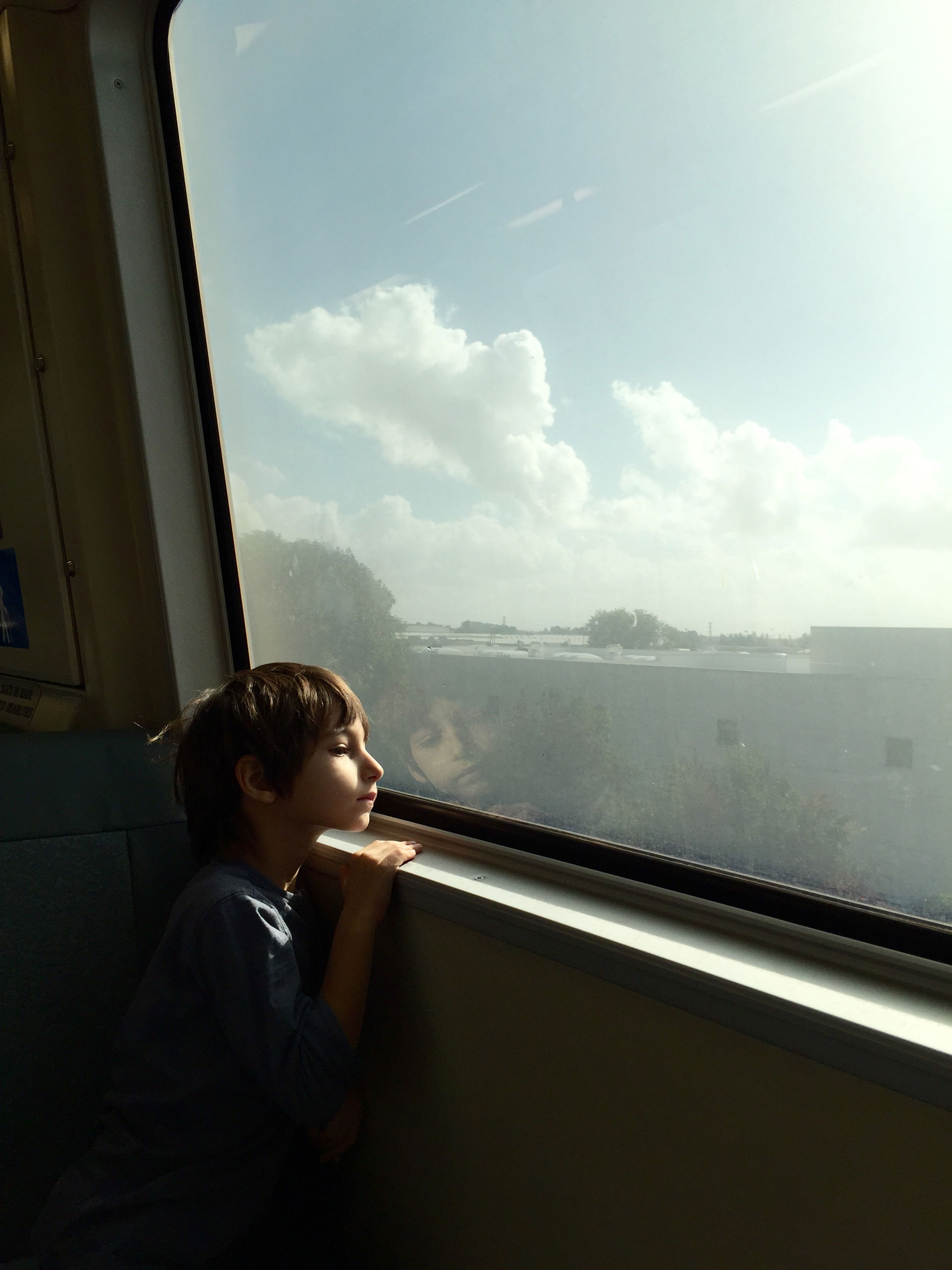 BART Train Toward San Francisco