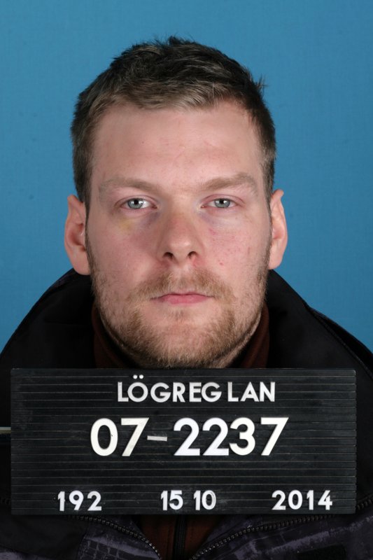 This Oct. 15, 2014 photo shows Sindri Thor Stefansson, the man suspected of masterminding the theft of 600 computers used to mine cyrptocurrency and likely fled to Sweden after a prison break, officials said April 18, 2018.