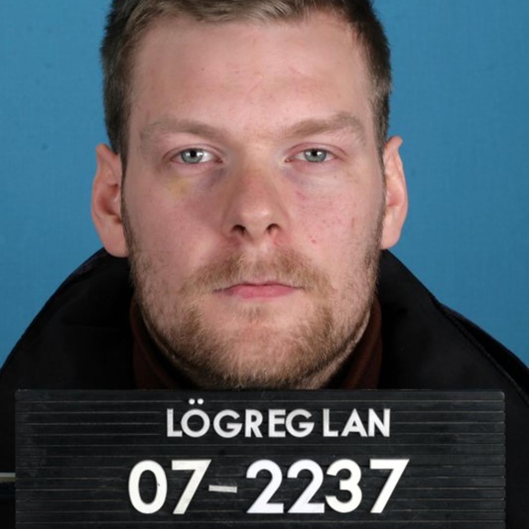 This Oct. 15, 2014 photo shows Sindri Thor Stefansson, the man suspected of masterminding the theft of 600 computers used to mine cyrptocurrency and likely fled to Sweden after a prison break, officials said April 18, 2018.