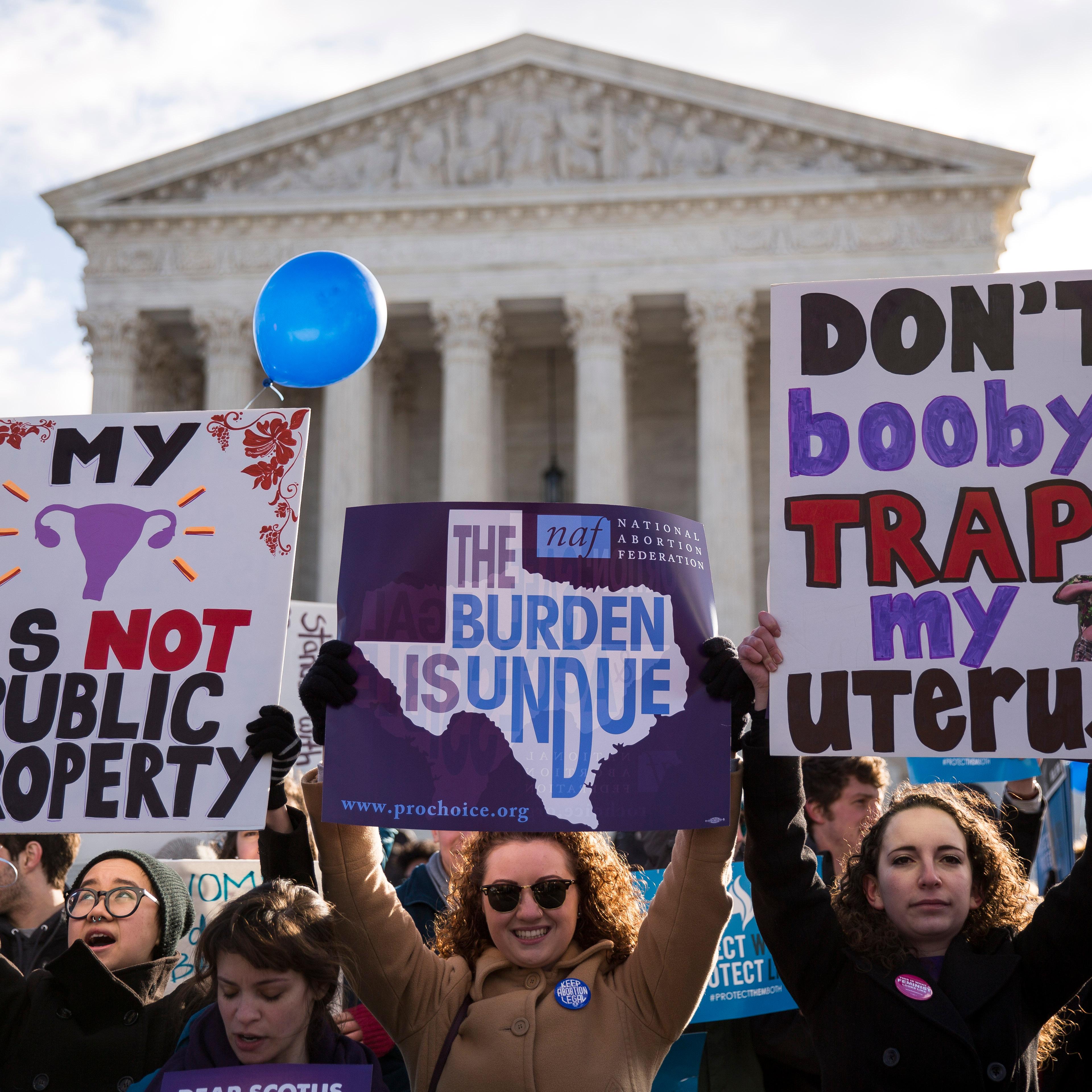WASHINGTON, DC - MARCH 2:at the Supreme Court, March 2, 2016 in Washington, DC. On Wednesday morning, the Supreme Court will hear oral arguments in the Whole Woman’s Health v. Hellerstedt case, where the justices will consider a Texas law requiring that
